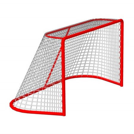 Купить Сетка хоккейная на ворота 1,22мх1,83мх0,5мх1,15м, нить 3,5 мм, безузловая в Теберде 